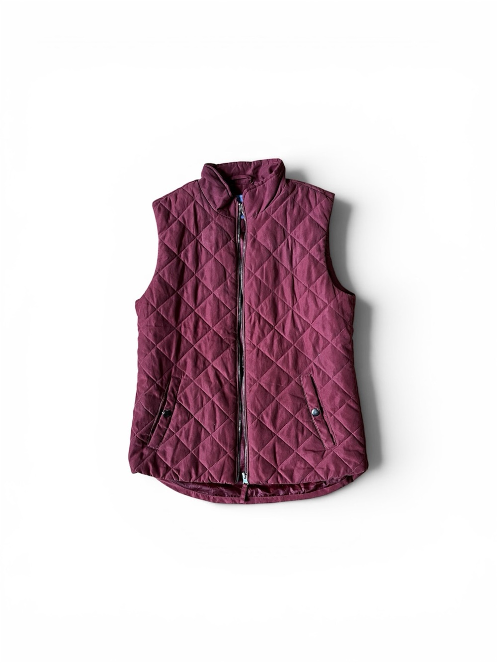 Laura Scott burgundy Lightweight vest